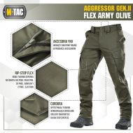 Spodnie Taktyczne M-tac Aggressor Gen.II Army Olive - army_olive2.jpg